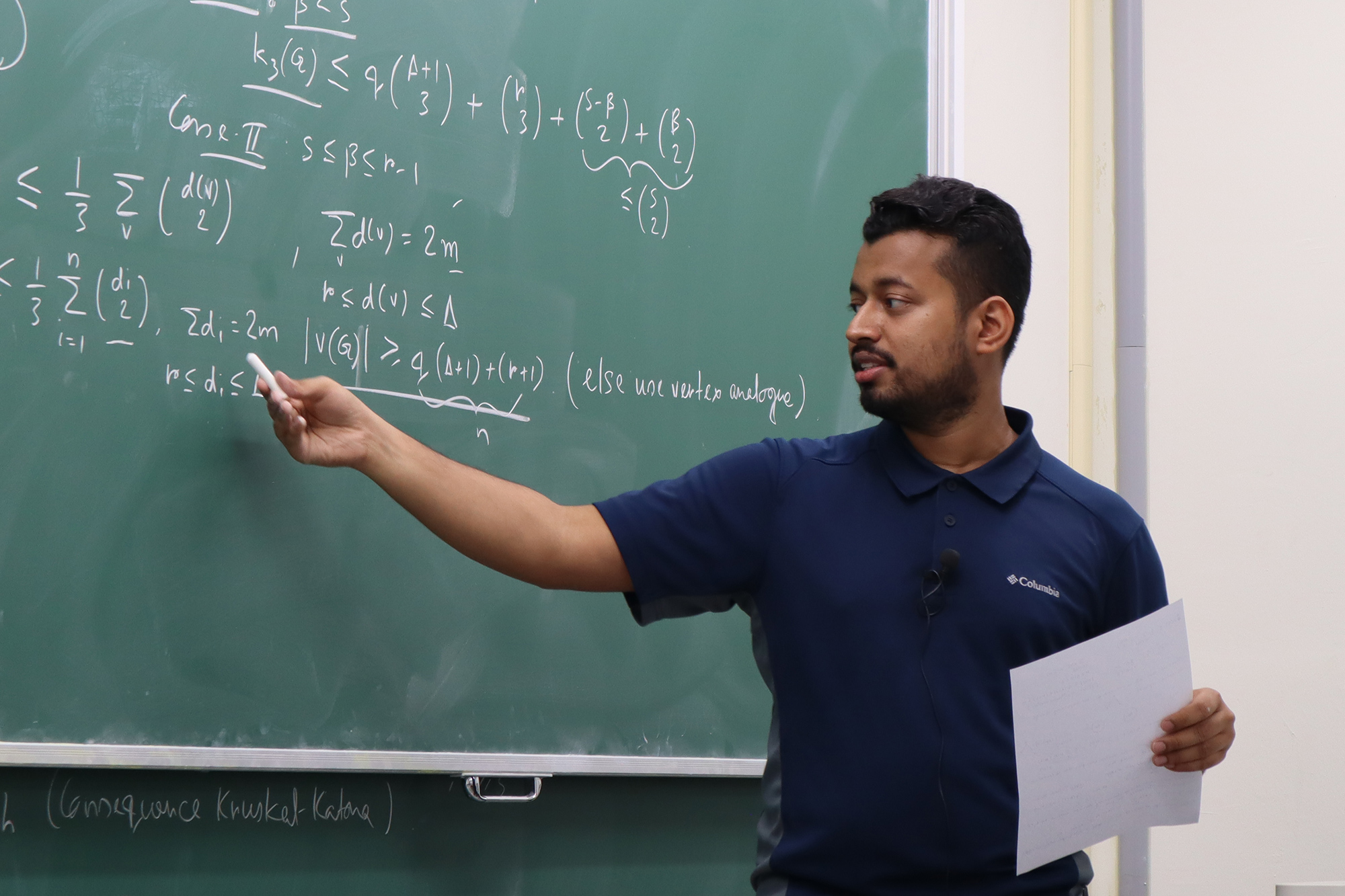 Debsoumya Chakraborti gave a talk on the problem of maximizing the ...