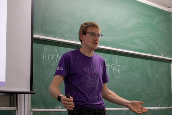 Stijn Cambie gave a talk on recent developments regarding the union-closed sets conjecture at the Discrete Math Seminar