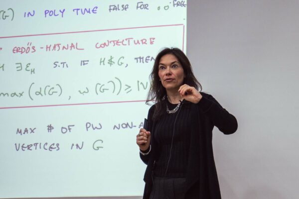 Maria Chudnovsky gave a colloquium talk on bounding the tree-width by forbidding induced subgraphs