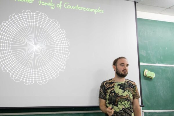 Sebastian Wiederrecht gave a talk on the Erdős-Pósa property of H-minors in a graph from a minor-closed class of graphs for Kuratowski-connected shallow-vortex minors H at the Discrete Math Seminar
