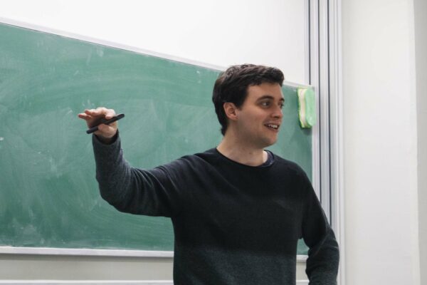 Ander Lamaison gave a talk on the uniform Turán density of a hypergraph at the Discrete Math Seminar