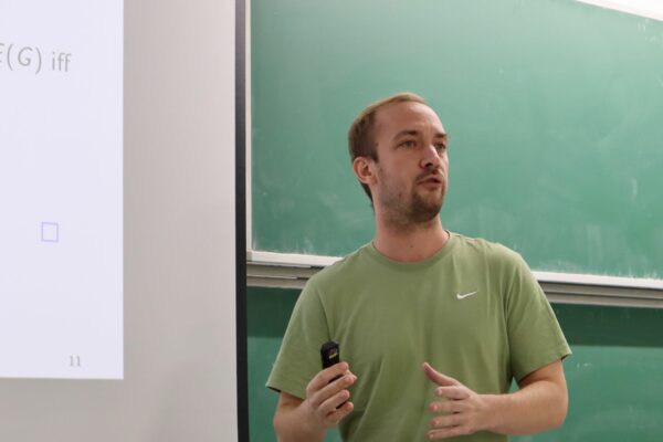 Felix Christian Clemen gave a talk at the Discrete Math Seminar on counting triangles almost congruent to a fixed triangle