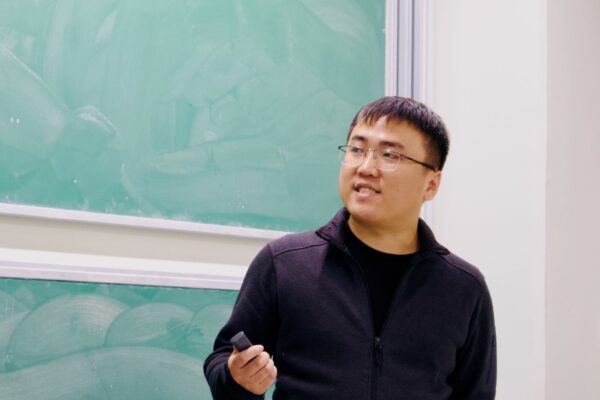 Yulai Ma gave a talk on the existence of many disjoint perfect matchings in regular graphs at the Discrete Math Seminar