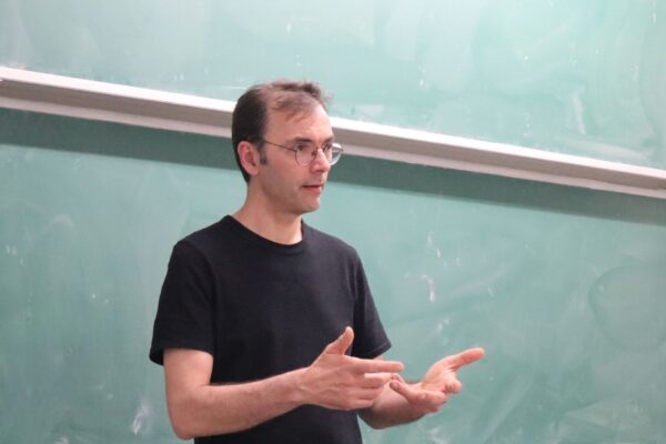 Xavier Goaoc gave a talk on a tree decomposition of the chirotopes of a planar point set and its application to counting triangulations at the Discrete Math Seminar
