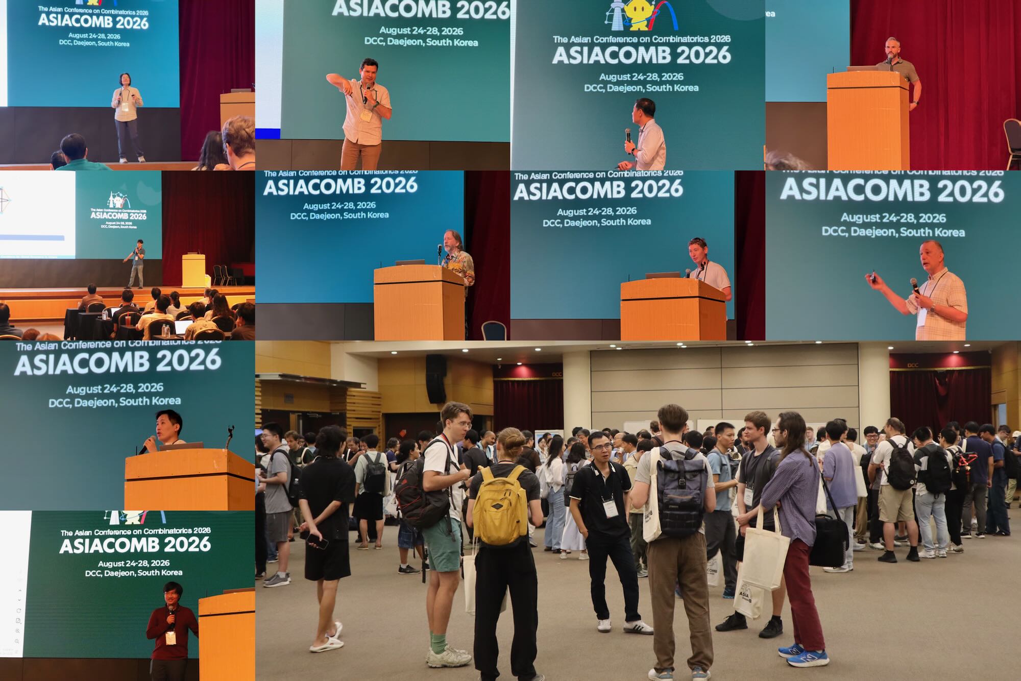 Discrete Mathj ASIACOMB 2026 was held in Daejeon from August 24 to 28, 2026 - Discrete ...