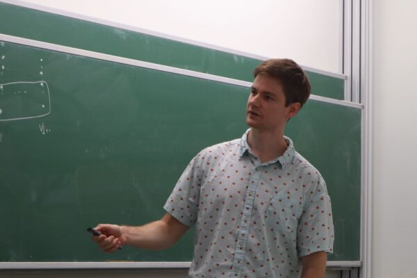 Daniel McGinnis gave a talk at the Discrete Math Seminar on a commutative-algebraic approach to regularity that yields an optimal colorful fractional Helly theorem for d-Leray simplicial complexes.